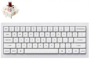 Q4 Wired Custom Mechanical Keyboard, QMK/VIA Programmable Macro, Full Aluminum, Hot-Swappable Gateron G Pro Brown Switch, 60% Layout Double Gasket Compatible with Mac and Windows - White Q4 Wired Custom Mechanical Keyboard, QMK/VIA Programmable Macro, Full Aluminum, Hot-Swappable Gateron G Pro Brown Switch, 60% Layout Double Gasket Compatible with Mac and Windows - White