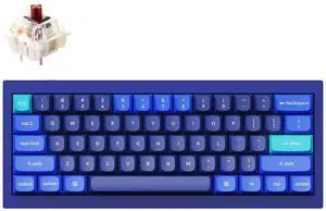 Q4 Wired Custom Mechanical Keyboard, QMK/VIA Programmable Macro, Full Aluminum, Hot-Swappable Gateron G Pro Brown Switch, 60% Layout Double Gasket Compatible with Mac and Windows - Blue Q4 Wired Custom Mechanical Keyboard, QMK/VIA Programmable Macro, Full Aluminum, Hot-Swappable Gateron G Pro Brown Switch, 60% Layout Double Gasket Compatible with Mac and Windows - Blue