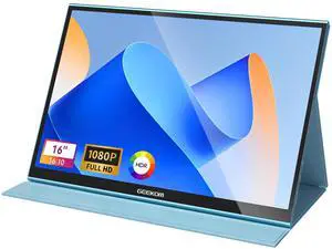 Portable Monitor(2026), 16'' 1200P FHD Laptop Monitor USB C HDMI Computer Display HDR Eye Care External Screen w/Smart Cover for PC Mac Laptop Phone Portable Monitor(2026), 16'' 1200P FHD Laptop Monitor USB C HDMI Computer Display HDR Eye Care External Screen w/Smart Cover for PC Mac Laptop Phone