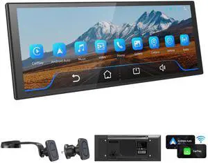 V1 CarPlay Screen for Car, 10.3" Wireless Apple CarPlay & Android Auto, Plug & Play Magnetic Detachable, GPS Navigation, Mirror Link, Voice Control, Music Play, HD IPS Display, Fits All Cars V1 CarPlay Screen for Car, 10.3" Wireless Apple CarPlay & Android Auto, Plug & Play Magnetic Detachable, GPS Navigation, Mirror Link, Voice Control, Music Play, HD IPS Display, Fits All Cars