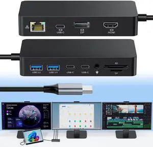 Microsoft Surface Thunderbolt 4 Dock 12-in-1 Triple Display Hub with 4K@60Hz HDMI + USB-C + DisplayPort, Surface Pro Docking Station for Surface Pro 12/11/10/9/8/X/7+/7, Surface Laptop, Surface Go Microsoft Surface Thunderbolt 4 Dock 12-in-1 Triple Display Hub with 4K@60Hz HDMI + USB-C + DisplayPort, Surface Pro Docking Station for Surface Pro 12/11/10/9/8/X/7+/7, Surface Laptop, Surface Go