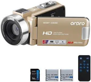 Video Camera Camcorder 1080P 30FPS Digital Camera, IR Night Vision Vlogging Kids Video Camera for Beginners YouTube, 3.0'' IPS Screen 18X Zoom Camcorder with 16G Card, 2 Batteries Video Camera Camcorder 1080P 30FPS Digital Camera, IR Night Vision Vlogging Kids Video Camera for Beginners YouTube, 3.0'' IPS Screen 18X Zoom Camcorder with 16G Card, 2 Batteries