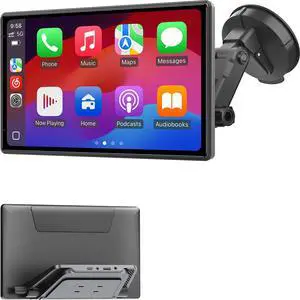 Wireless CarPlay Screen for Car - Portable Dash 9" HD IPS Screen with Strongest Suction Mount, Android Auto, GPS Navigation, Bluetooth Handsfree, Airplay, MirrorCast, Fit Most Cars Wireless CarPlay Screen for Car - Portable Dash 9" HD IPS Screen with Strongest Suction Mount, Android Auto, GPS Navigation, Bluetooth Handsfree, Airplay, MirrorCast, Fit Most Cars