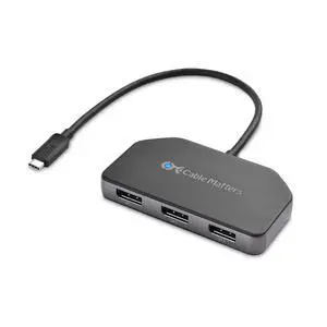 Windows Only Triple Monitor USB C Hub with 3X DisplayPort and 100W Charging - Support up to 8K and 4K 120Hz HDR - Thunderbolt 4, USB4 Compatible for Surface Pro, XPS Windows Only Triple Monitor USB C Hub with 3X DisplayPort and 100W Charging - Support up to 8K and 4K 120Hz HDR - Thunderbolt 4, USB4 Compatible for Surface Pro, XPS