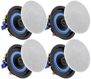 4 Inch Ceiling Speakers 320 Watts 2-Way Flush Mount for Home Theater, Living Room, Office,Kichten,Study Room,Basement,Covered Patio and Flush Mount (4 Speakers) 4 Inch Ceiling Speakers 320 Watts 2-Way Flush Mount for Home Theater, Living Room, Office,Kichten,Study Room,Basement,Covered Patio and Flush Mount (4 Speakers)