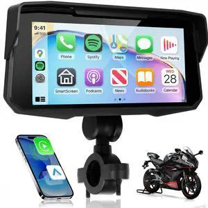 6.86 inch Portable Motorcycle Wirelsss Carplay Screen, CarPlay Android Auto GPS Navigation System, IP68 Waterproof Screen Bluetooth Transmission EQ 6.86 inch Portable Motorcycle Wirelsss Carplay Screen, CarPlay Android Auto GPS Navigation System, IP68 Waterproof Screen Bluetooth Transmission EQ