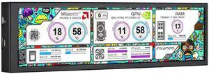 8.8 Inch Computer Secondary Screen CPU Temperature Monitor with Casing FHD IPS 1920x480 LCD Display for Computer Case Temperature Windows Aida64 CPU GPU Monitor 8.8 Inch Computer Secondary Screen CPU Temperature Monitor with Casing FHD IPS 1920x480 LCD Display for Computer Case Temperature Windows Aida64 CPU GPU Monitor