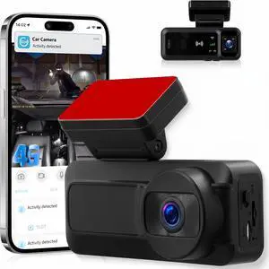 4G LTE Dash Cam for Car, 4G Car Security Camera with Built-in SIM Card, Dual 1080P Front & Cabin, Remote Live View, 24/7 Parking Monitor, GPS Tracking, 2-Way Audio, IR Night Vision 4G LTE Dash Cam for Car, 4G Car Security Camera with Built-in SIM Card, Dual 1080P Front & Cabin, Remote Live View, 24/7 Parking Monitor, GPS Tracking, 2-Way Audio, IR Night Vision