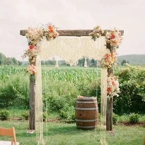 Large Macrame Wall Hanging Boho Wedding decor For Arbor/Arch Doorway Curtain Photo Backdrop Bohemian Home Geometric Art Decor Beautiful Room Decoration -55" W x 78" L Large Macrame Wall Hanging Boho Wedding decor For Arbor/Arch Doorway Curtain Photo Backdrop Bohemian Home Geometric Art Decor Beautiful Room Decoration -55" W x 78" L