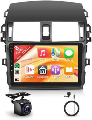 8 Core 6G+128G Android 15 Car Stereo for Toyota Corolla 2009 2010 2011 2012 2013 Wireless Carplay Android Auto, 9 Touchscreen Head Unit GPS Bluetooth 5G-WiFi FM/RDS 32EQ Backup Camera SWC 8 Core 6G+128G Android 15 Car Stereo for Toyota Corolla 2009 2010 2011 2012 2013 Wireless Carplay Android Auto, 9 Touchscreen Head Unit GPS Bluetooth 5G-WiFi FM/RDS 32EQ Backup Camera SWC