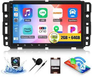 2G+64G Car Stereo for Chevy Chevrolet Silverado Equinox Traverse Tahoe GMC Acadia Sierra with Wireless CarPlay Android Auto 8" Touch Screen Android 13 Radio with Bluetooth GPS FM Backup Camera 2G+64G Car Stereo for Chevy Chevrolet Silverado Equinox Traverse Tahoe GMC Acadia Sierra with Wireless CarPlay Android Auto 8" Touch Screen Android 13 Radio with Bluetooth GPS FM Backup Camera