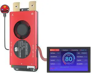 BMS 24V 8S 200A Display - Smart BMS with 4.3 Inch LCD Touch Screen WiFi Bluetooth Module Supports RS485 CAN for 24V LiFePO4 Clean Machine RV Energy Storage BMS 24V 8S 200A Display - Smart BMS with 4.3 Inch LCD Touch Screen WiFi Bluetooth Module Supports RS485 CAN for 24V LiFePO4 Clean Machine RV Energy Storage