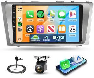 5G WiFi Android 15 for Toyota Camry 2006 2007 2008 2009 2010 2011 Car Radio Stereo, Wireless Carplay Android Auto 9" HD Touch Screen Bluetooth GPS FM/RDS SWC Backup Camera 5G WiFi Android 15 for Toyota Camry 2006 2007 2008 2009 2010 2011 Car Radio Stereo, Wireless Carplay Android Auto 9" HD Touch Screen Bluetooth GPS FM/RDS SWC Backup Camera
