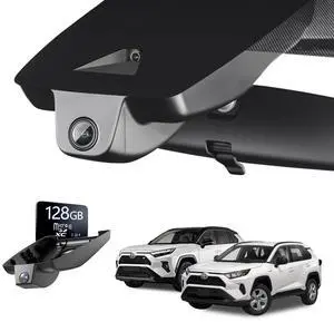 RAV4 Dash Cam for Toyota 2022-2025,4K+1080P Dash Cam Front and Rear,OEM-Style,Breeze Installation,No Visible Wires,HDR,Night Vision,G-Sensor,Loop Recording,Plug & Play,128GB RAV4 Dash Cam for Toyota 2022-2025,4K+1080P Dash Cam Front and Rear,OEM-Style,Breeze Installation,No Visible Wires,HDR,Night Vision,G-Sensor,Loop Recording,Plug & Play,128GB