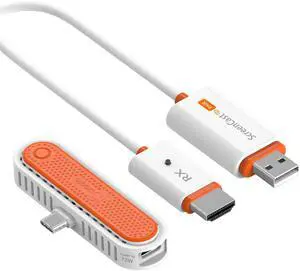 ScreenCast Mini Duo Type-C Wireless HDMI Transmitter and Receiver, Plug&Play 1080p@60Hz Low Latency 5G+2.4G Output for Streaming from Phone/Tablet to TV (JVAW60) ScreenCast Mini Duo Type-C Wireless HDMI Transmitter and Receiver, Plug&Play 1080p@60Hz Low Latency 5G+2.4G Output for Streaming from Phone/Tablet to TV (JVAW60)