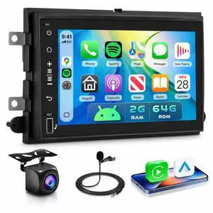 2G 64G Radio for Ford F150 F250 F350 Fusion Edge Explorer Expedition Car Stereo,7inch 1080p IPS Touchscreen F-150 Stereo with Wireless Carplay Android Auto GPS WiFi FM/RDS EQ Backup Camera 2G 64G Radio for Ford F150 F250 F350 Fusion Edge Explorer Expedition Car Stereo,7inch 1080p IPS Touchscreen F-150 Stereo with Wireless Carplay Android Auto GPS WiFi FM/RDS EQ Backup Camera