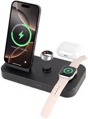 4 in 1 Charging Station for Oura Ring Gen 4 Charger, Fast Charger for iPhone17/16/15/14/13/12, Apple Watch, AirPods, Samsung Galaxy S25/S24/S23/S22/S21, Galaxy Watch Buds (Size 11) 4 in 1 Charging Station for Oura Ring Gen 4 Charger, Fast Charger for iPhone17/16/15/14/13/12, Apple Watch, AirPods, Samsung Galaxy S25/S24/S23/S22/S21, Galaxy Watch Buds (Size 11)