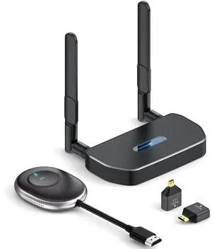Wireless HDMI Extender 5G - 4K Wireless HDMI/VGA Transmitter Receiver Kit, 164FT/50M Streaming Video for Laptop/Computer to Monitor/Projector/HDTV Wireless HDMI Extender 5G - 4K Wireless HDMI/VGA Transmitter Receiver Kit, 164FT/50M Streaming Video for Laptop/Computer to Monitor/Projector/HDTV