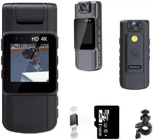Body Camera,HD 4K Mini Body Cam, with Audio and Video Recording,128GB Wearble Portable Camera,for Work, Guard, Travel,Vlog Body Camera,HD 4K Mini Body Cam, with Audio and Video Recording,128GB Wearble Portable Camera,for Work, Guard, Travel,Vlog