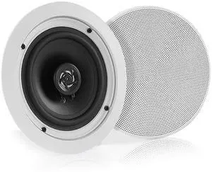 5.25 Pair Bluetooth Flush Mount In-wall In-ceiling 2-Way Speaker System Quick Connections Changeable Round/Square Grill Polyprone Cone & Polymer Tweeter Stereo Sound 150 Watt (PDICBT552RD) 5.25 Pair Bluetooth Flush Mount In-wall In-ceiling 2-Way Speaker System Quick Connections Changeable Round/Square Grill Polyprone Cone & Polymer Tweeter Stereo Sound 150 Watt (PDICBT552RD)