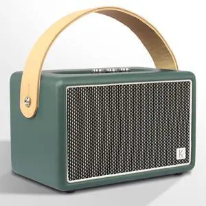KONEX Bluetooth Speaker, Vintage Bluetooth Speaker, Portable Bluetooth Speaker, Equipped with Bluetooth 5.1, Home Bluetooth Speaker, 20H Long Playtime, Ideal for Kitchen, Bedroom, Office KONEX Bluetooth Speaker, Vintage Bluetooth Speaker, Portable Bluetooth Speaker, Equipped with Bluetooth 5.1, Home Bluetooth Speaker, 20H Long Playtime, Ideal for Kitchen, Bedroom, Office