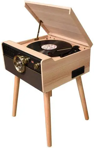 TechPlay Cyclops Complete High Power Stereo System, Turntable, Cassette/CD Player with Bluetooth Connection (Cappuccino) TechPlay Cyclops Complete High Power Stereo System, Turntable, Cassette/CD Player with Bluetooth Connection (Cappuccino)
