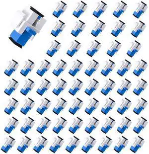 60 pcs Fiber Optic Coupler SC Keystone Jack Coupler SC Simplex Singlemode UPC Adapter for Fiber Wall Plate (White) 60 pcs Fiber Optic Coupler SC Keystone Jack Coupler SC Simplex Singlemode UPC Adapter for Fiber Wall Plate (White)