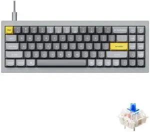 Q7 70% Layout Hot-Swappable RGB Wired Custom Mechanical Keyboard Compatible with Mac Windows Linux, QMK/VIA Programmable Macro Gateron G Pro Blue Switch Double Gasket Kit Full Aluminum-Grey Q7 70% Layout Hot-Swappable RGB Wired Custom Mechanical Keyboard Compatible with Mac Windows Linux, QMK/VIA Programmable Macro Gateron G Pro Blue Switch Double Gasket Kit Full Aluminum-Grey