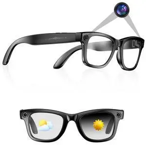AI Smart 4K Camera Glasses,HD 1080P Videos,Ultra-Wide Anti-Shake, Vlog Recording, AI Translation, AI Voice Assistant, Open Ears, Wi-Fi Transmission, Music Control,Color-Changing Lenses AI Smart 4K Camera Glasses,HD 1080P Videos,Ultra-Wide Anti-Shake, Vlog Recording, AI Translation, AI Voice Assistant, Open Ears, Wi-Fi Transmission, Music Control,Color-Changing Lenses