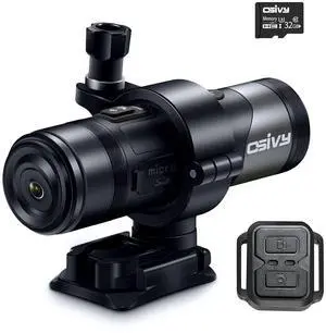 2K Dual Lens Motorcycle Helmet Camera with 2.4G Remote Control, Front and Rear Bike Camera with App Control, Cycling Dash Cam with 32GB TF Card and Loop Recording 2K Dual Lens Motorcycle Helmet Camera with 2.4G Remote Control, Front and Rear Bike Camera with App Control, Cycling Dash Cam with 32GB TF Card and Loop Recording