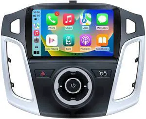 Car Radio Stereo for Ford Focus 2012-2018: 9 Inch Touch Screen Head Unit Replacement with Wireless Carplay Android Auto GPS Bluetooth 5G-WiFi 1080P Backup Camera FM SWC Car Radio Stereo for Ford Focus 2012-2018: 9 Inch Touch Screen Head Unit Replacement with Wireless Carplay Android Auto GPS Bluetooth 5G-WiFi 1080P Backup Camera FM SWC