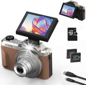 4K Digital Camera for Photography D27, 64MP WiFi Vlogging Camera for YouTube, 6X Optical Zoom Autofocus Video Camara with 2.8" 180° Flip Screen, 32GB SD Card, 2 Batteries 4K Digital Camera for Photography D27, 64MP WiFi Vlogging Camera for YouTube, 6X Optical Zoom Autofocus Video Camara with 2.8" 180° Flip Screen, 32GB SD Card, 2 Batteries