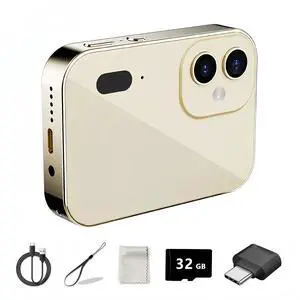 64MP CCD Autofocus Digital Camera, 4K Video & 16x Zoom Anti-Shake Compact Camera with 32GB Card, Portable for Teens & Adult Beginners (Gold) 64MP CCD Autofocus Digital Camera, 4K Video & 16x Zoom Anti-Shake Compact Camera with 32GB Card, Portable for Teens & Adult Beginners (Gold)