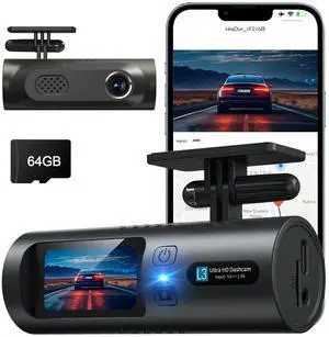 2.5K Dash Cam, Full HD Dash Camera for Cars, 5G Wi-Fi & App Control Car Camera with Super Night Vision, 170°Wide Angle, WDR, 24H Parking Mode, Free 64GB Card 2.5K Dash Cam, Full HD Dash Camera for Cars, 5G Wi-Fi & App Control Car Camera with Super Night Vision, 170°Wide Angle, WDR, 24H Parking Mode, Free 64GB Card