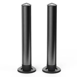 A Pair Bluetooth Tower Speakers with 4 Subwoofers, HiFi Floorstanding Home Speaker with Powerful Bass and Dual Drivers, Type C Charging A Pair Bluetooth Tower Speakers with 4 Subwoofers, HiFi Floorstanding Home Speaker with Powerful Bass and Dual Drivers, Type C Charging