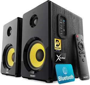 Powered Bluetooth Bookshelf Speakers | Studio Monitors Speaker Set | 2.0 Home Studio Lecturers for PC & Turntables | Bluetooth Powered, Optical, USB & AUX Playback D40X Powered Bluetooth Bookshelf Speakers | Studio Monitors Speaker Set | 2.0 Home Studio Lecturers for PC & Turntables | Bluetooth Powered, Optical, USB & AUX Playback D40X