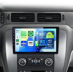 Android 15/4+64GCar Radio for Chevy Silverado 2007-2013 GMC Sierra Yukon with Wireless Carplay&Android Auto,10.1 Inch Touch Screen car Stereo with GPS WiFi Bluetooth5.0 FM/RDS Radio HD Backup Camera Android 15/4+64GCar Radio for Chevy Silverado 2007-2013 GMC Sierra Yukon with Wireless Carplay&Android Auto,10.1 Inch Touch Screen car Stereo with GPS WiFi Bluetooth5.0 FM/RDS Radio HD Backup Camera
