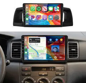 4Core 64G Car Radio Stereo for Toyota Corolla EX 2005-2012, 9" Touch Screen/Android 15/Wireless CarPlay/Android Auto/DSP EQ/GPS/WiFi/Bluetooth/FM/RDS/SWC/HD Backup Camera 4Core 64G Car Radio Stereo for Toyota Corolla EX 2005-2012, 9" Touch Screen/Android 15/Wireless CarPlay/Android Auto/DSP EQ/GPS/WiFi/Bluetooth/FM/RDS/SWC/HD Backup Camera