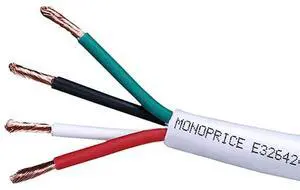 104037 Access Series 12 Gauge AWG CL2 Rated 4 Conductor Speaker Wire / Cable - 100ft Fire Safety In Wall Rated, Jacketed In White PVC Material 99.9% Oxygen-Free Pure Bare Copper 104037 Access Series 12 Gauge AWG CL2 Rated 4 Conductor Speaker Wire / Cable - 100ft Fire Safety In Wall Rated, Jacketed In White PVC Material 99.9% Oxygen-Free Pure Bare Copper