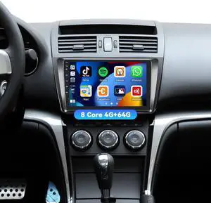 8 Core 4+64G Android Car Stereo Radio for Mazda 6 2007 2008 2009 2010 2011 2012 with Wireless Carplay Android Auto 9 Touchscreen Bluetooth 5.0 GPS Head Unit WiFi FM/RDS DSP 32EQ SWC HD Backup Camera 8 Core 4+64G Android Car Stereo Radio for Mazda 6 2007 2008 2009 2010 2011 2012 with Wireless Carplay Android Auto 9 Touchscreen Bluetooth 5.0 GPS Head Unit WiFi FM/RDS DSP 32EQ SWC HD Backup Camera