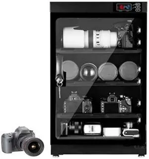 Camera Dry Cabinet 80L Electronic Dehumidifier Cabinet for Camera Lens Storage with Lock 4 Layers Intelligent Temperature Humidity LED Screen Noiseless Camera Dry Cabinet 80L Electronic Dehumidifier Cabinet for Camera Lens Storage with Lock 4 Layers Intelligent Temperature Humidity LED Screen Noiseless