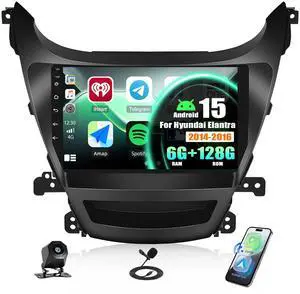 8-Core 6G+128G Android Car Stereo for Hyundai Elantra 2014-2016 Radio Wireless Carplay Android Auto 9 inch Touchscreen Bluetooth 5.0 GPS FM/RDS Network Radio DSP 32EQ 59 UI + AHD Backup Camera 8-Core 6G+128G Android Car Stereo for Hyundai Elantra 2014-2016 Radio Wireless Carplay Android Auto 9 inch Touchscreen Bluetooth 5.0 GPS FM/RDS Network Radio DSP 32EQ 59 UI + AHD Backup Camera