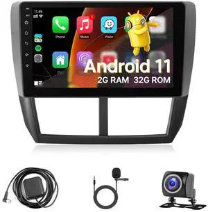 Android 11 Car Radio for Subaru Forester Impreza WRX 2008 2009 2010 2011 2012 with Wireless Carplay Android Auto, 9" IPS Touchscreen Head Unit Stereo with Backup Camera in-Dash GPS WiFi Android 11 Car Radio for Subaru Forester Impreza WRX 2008 2009 2010 2011 2012 with Wireless Carplay Android Auto, 9" IPS Touchscreen Head Unit Stereo with Backup Camera in-Dash GPS WiFi