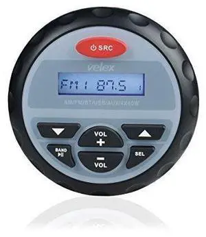 Waterproof Bluetooth Marine Stereo Receiver with MP3 Player AM FM Radio and USB for Streaming Music on Boats Golf Carts ATV UTV and Spa Hot Tubs Waterproof Bluetooth Marine Stereo Receiver with MP3 Player AM FM Radio and USB for Streaming Music on Boats Golf Carts ATV UTV and Spa Hot Tubs