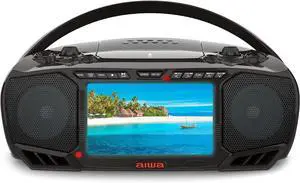 Portable DVD Player, Crystal Clear Sound with Dual 3W Speakers and Bass Function, Featuring a 7" LCD Display, Bluetooth Connectivity, FM Radio, CD/DVD Playback Portable DVD Player, Crystal Clear Sound with Dual 3W Speakers and Bass Function, Featuring a 7" LCD Display, Bluetooth Connectivity, FM Radio, CD/DVD Playback