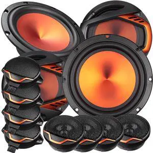 1300W 6.5-Inch 2-Way Car Audio Component Speakers System - 2 Pairs 1300W 6.5-Inch 2-Way Car Audio Component Speakers System - 2 Pairs