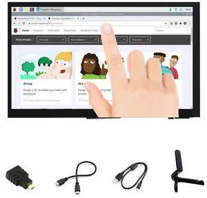7 inch HDMI LCD 1024x600 Resolution Capacitive Touch Screen IPS Display Module Compatible with Raspberry Pi 4 3 2 1 B B+ A+, PC, Supports Windows 10/8.1/8 / 7 7 inch HDMI LCD 1024x600 Resolution Capacitive Touch Screen IPS Display Module Compatible with Raspberry Pi 4 3 2 1 B B+ A+, PC, Supports Windows 10/8.1/8 / 7