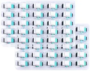50-Pack SC-OM3 Fiber Optic Coupler Keystone Jack Modular for Patch Panels and Wall Plates 50-Pack SC-OM3 Fiber Optic Coupler Keystone Jack Modular for Patch Panels and Wall Plates