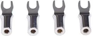 AUDIO BTS Premium Banana to Spades Adapters with 6.3MM (1/4") Spades Fork for Speaker Binding Posts - 4 Pieces AUDIO BTS Premium Banana to Spades Adapters with 6.3MM (1/4") Spades Fork for Speaker Binding Posts - 4 Pieces