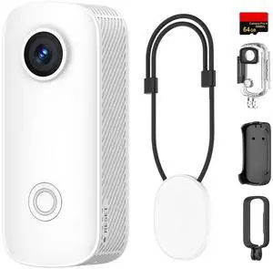 C100PRO 4K POV Camera Cycling Combo,2.5H Power, 32g Ultra-Light Thumb Action Camera, Magnetic Wearable Body Cam for Vlogging,30m Waterproof Underwater, Mini Video Camera for Travel,White C100PRO 4K POV Camera Cycling Combo,2.5H Power, 32g Ultra-Light Thumb Action Camera, Magnetic Wearable Body Cam for Vlogging,30m Waterproof Underwater, Mini Video Camera for Travel,White